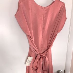 Böhme Rosalind Midi Dress in Rose, size XL
